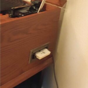 Crosley Wooden Turntable with Silver Accents